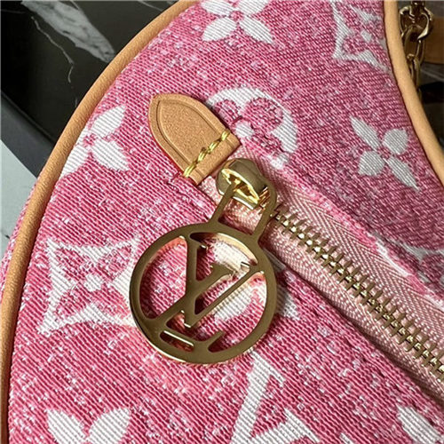 Louis Vuitton LOOP Handbag Denim Pink M81098 High