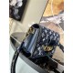 Louis Vuitton Mini Dauphine Bag Denim Blue M59716 High