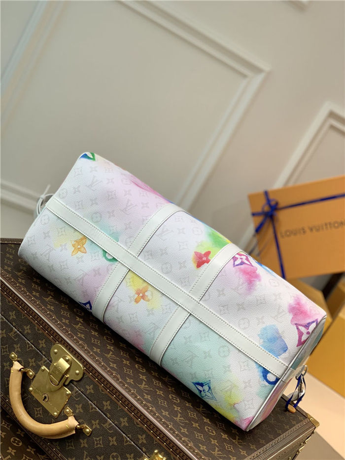 Louis Vuitton KEEPALL BANDOULIÈRE 50 Monogram Watercolor M45758 Multicolor High