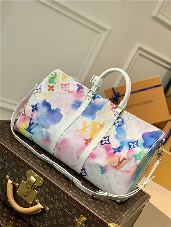 Louis Vuitton KEEPALL BANDOULIÈRE 50 Monogram Watercolor M45758 Multicolor High