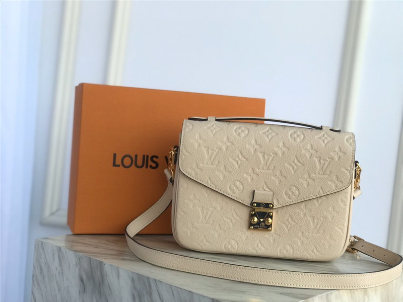 Louis Vuitton POCHETTE MÉTIS Bag Monogram Empreinte Creme Beige High