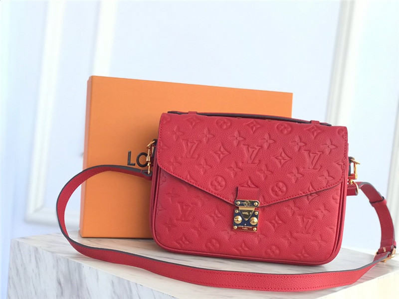 Louis Vuitton POCHETTE METIS Bag Monogram Empreinte Red High