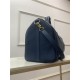 Louis Vuitton KEEPALL BANDOULIÈRE 50 Monogram denim and Taurillon leather Blue M45975 High