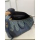 Louis Vuitton KEEPALL BANDOULIÈRE 50 Monogram denim and Taurillon leather Blue M45975 High