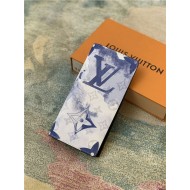 Louis Vuitton BRAZZA WALLET Monogram Watercolor M80457 Blue High