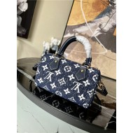 Louis Vuitton NANO SPEEDY Monogram jacquard denim Blue M81213 High