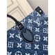 Louis Vuitton ONTHEGO MM Monogram Jacquard Denim Blue M59608 High