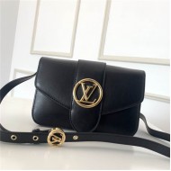 LV Pont 9 Bag In Black Calfskin M55948 High