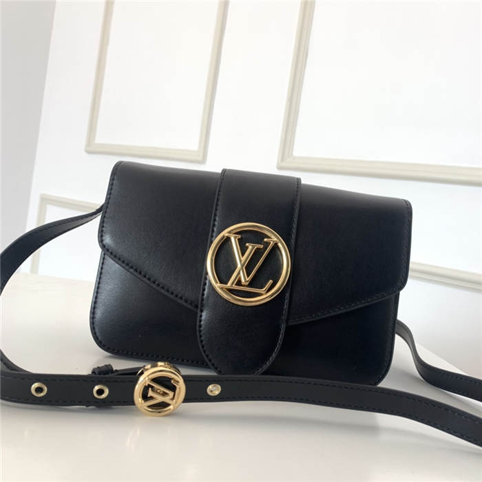 LV Pont 9 Bag In Black Calfskin M55948 High