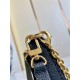 Louis Vuitton EASY POUCH ON STRAP Embossed Monogram Empreinte cowhide leather Black High