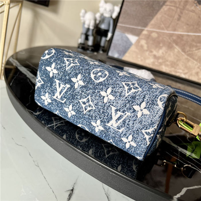 Louis Vuitton NANO SPEEDY Monogram jacquard denim Blue M81168 High