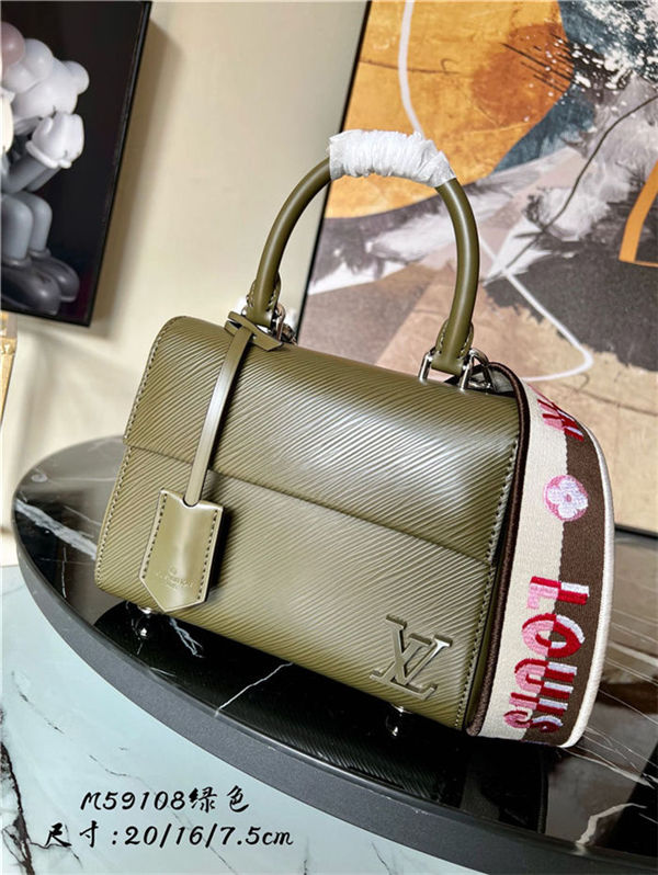 Louis Vuitton CLUNY MINI Epi grained-cowhide leather and Epi smooth cowhide leather Khaki M589108 High