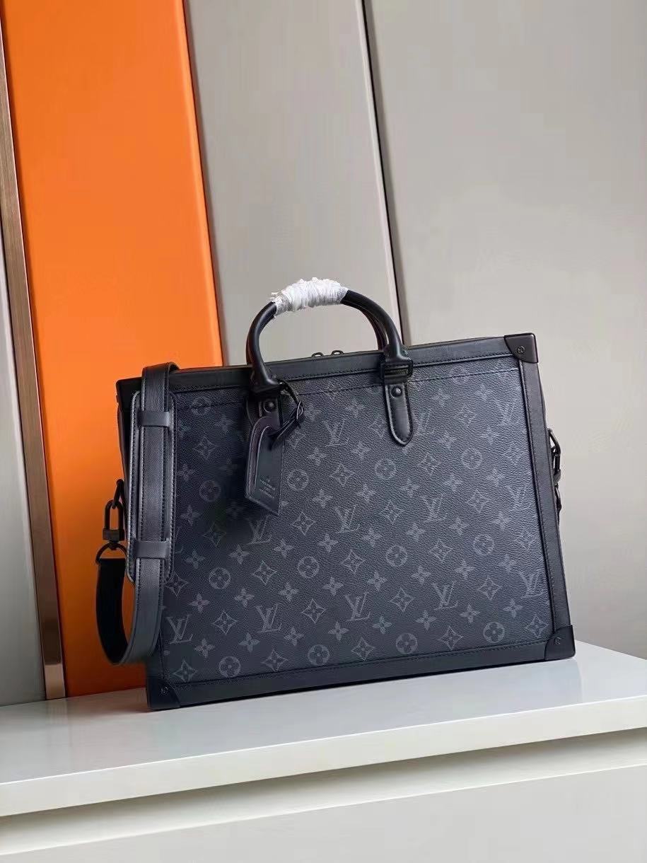 Louis Vuitton SOFT TRUNK BRIEFCASE M44952 Monogram Eclipse coated canvas High