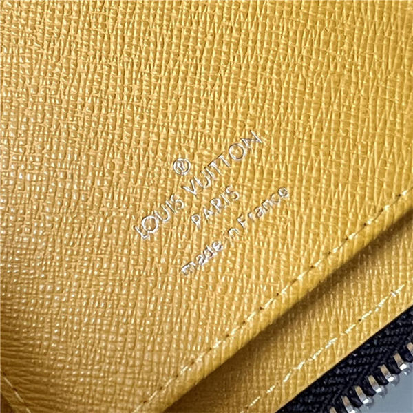 Louis Vuitton ZIPPY WALLET VERTICAL Damier Graphite Stamps coated canvas M64606 High