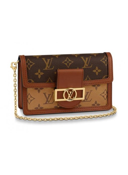 Louis Vuitton Dauphine Chain Wallet Monogram M68746 High