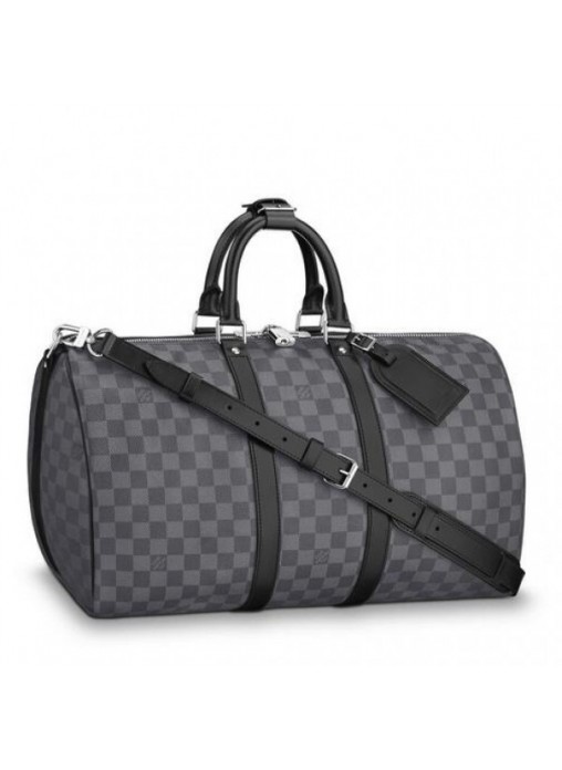 Louis Vuitton Keepall Bandoulière 45 Damier Graphite N41418 High