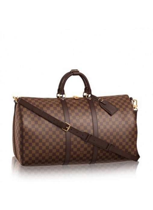 Louis Vuitton Keepall Bandoulière 55 Damier Ebene N41414 High