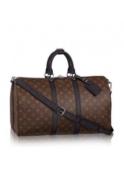 Louis Vuitton Keepall Bandoulière 45 Monogram Macassar M56711 High