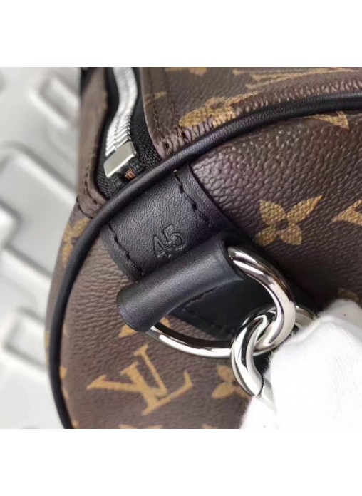 Louis Vuitton Keepall Bandoulière 45 Monogram Macassar M56711 High