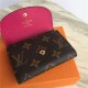 Louis Vuitton Rosalie Coin Purse Wallet Monogram Canvas Fuchsia M41939 High