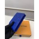 Louis Vuitton SLENDER WALLET Taurillon cowhide leather M80590 Blue High