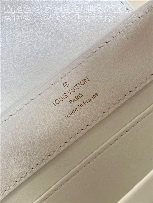 Louis Vuitton Capucines Mini Calfskin leather embroidery White M22922/M22863 High