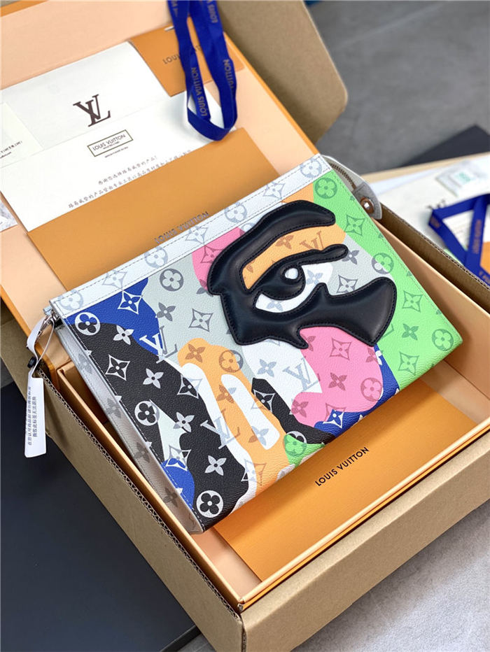 Louis Vuitton POCHETTE VOYAGE Monogram coated canvas M82589 Multicolor High