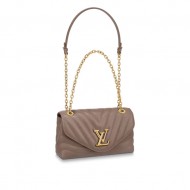 Louis Vuitton LV NEW WAVE CHAIN BAG Smooth cowhide leather M58550 Taupe High