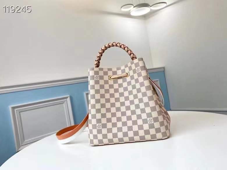 Louis Vuitton NéoNoé MM Bag Braided Handle Damier Azur  High