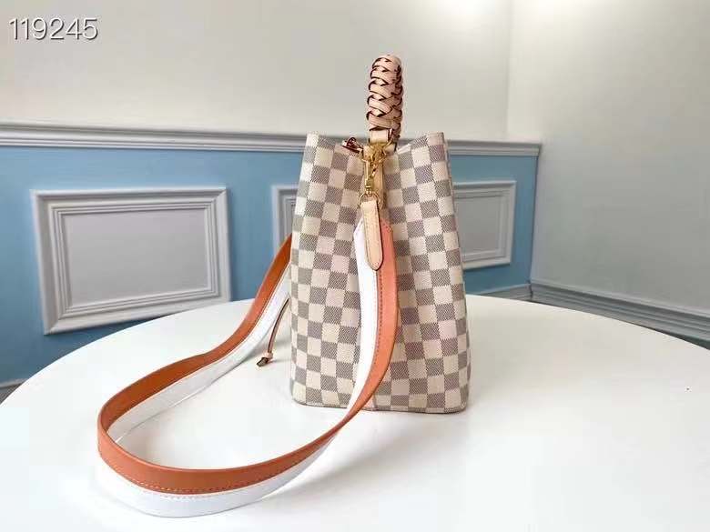 Louis Vuitton NéoNoé MM Bag Braided Handle Damier Azur  High