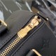 Louis Vuitton SPEEDY BANDOULIÈRE 22 Embossed lambskin leather Black M58631 High