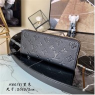 Louis Vuitton CLÉMENCE WALLET Monogram Empreinte M60171 Black High