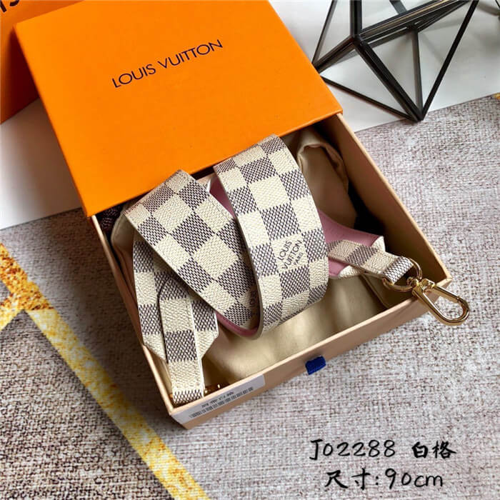 Louis Vuitton BANDOULIÈRE Shoulder Strap Damier Azur Pink High