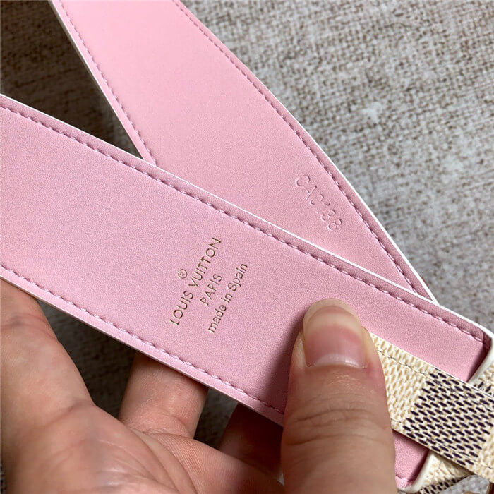 Louis Vuitton BANDOULIÈRE Shoulder Strap Damier Azur Pink High