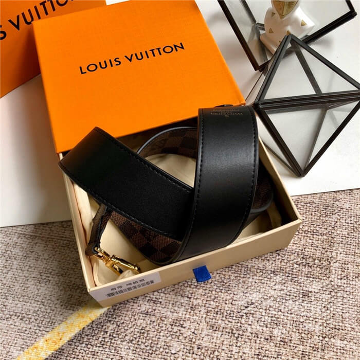 Louis Vuitton BANDOULIÈRE Shoulder Strap Damier Ebene Black High