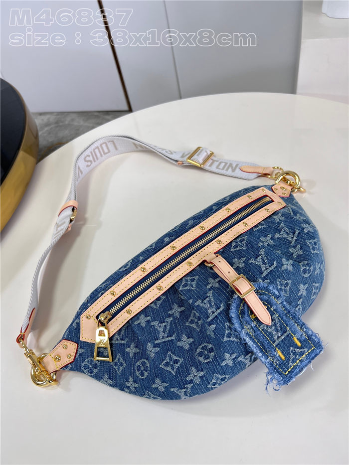 Louis Vuitton High Rise Bumbag Monogram Denim M46837 High