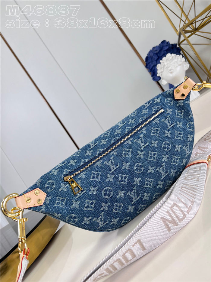 Louis Vuitton High Rise Bumbag Monogram Denim M46837 High