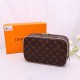 Louis Vuitton TOILET POUCH GM Monogram Macassar canvas High