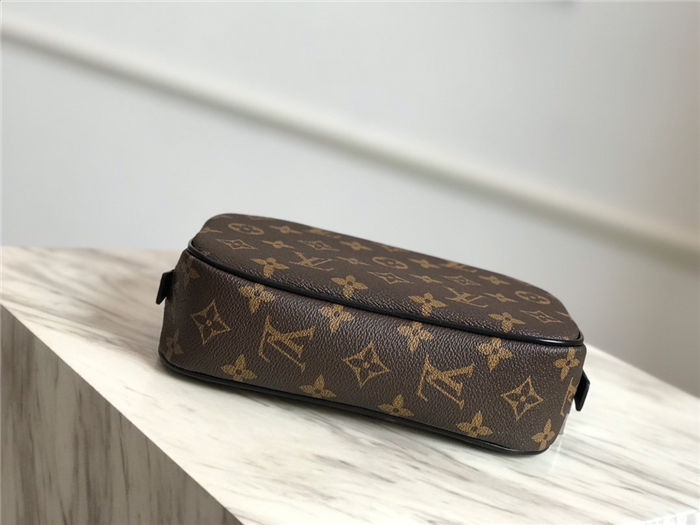 Louis Vuitton TOILET POUCH PM Monogram Macassar canvas High