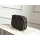 Louis Vuitton TOILET POUCH PM Monogram Macassar canvas High