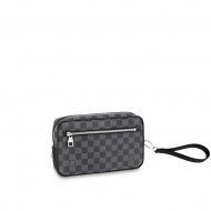 Louis Vuitton KASAI CLUTCH Damier Graphite canvas High