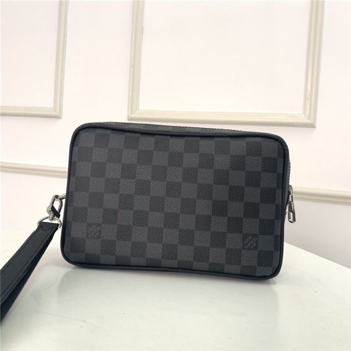 Louis Vuitton KASAI CLUTCH Damier Graphite canvas High