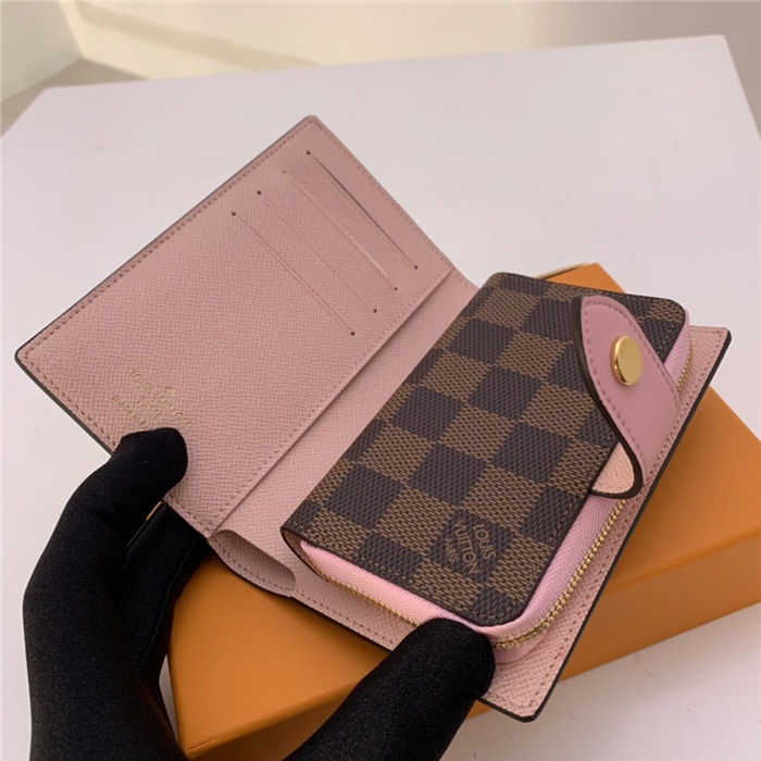 Louis Vuitton JULIETTE WALLET Damier Ebene Beige High