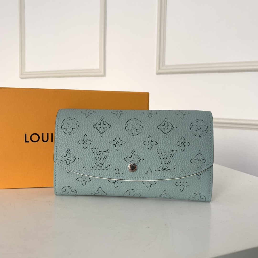 Louis Vuitton IRIS WALLET Mahina Vert Lagon High