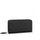 Louis Vuitton ZIPPY WALLET Mahina Black High