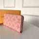 Louis Vuitton ZIPPY WALLET Mahina Magnolia Pink High