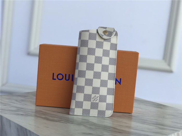 Louis Vuitton GLASSES CASE Damier Azur High