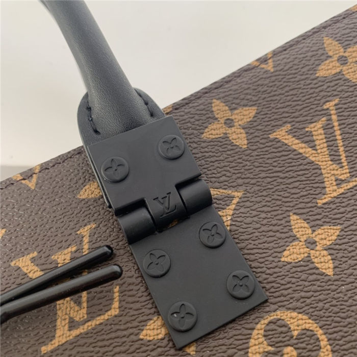 Louis Vuitton SAC PLAT Handbag Monogram Canvas High