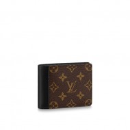 Louis Vuitton MULTIPLE WALLET Monogram Macassar High