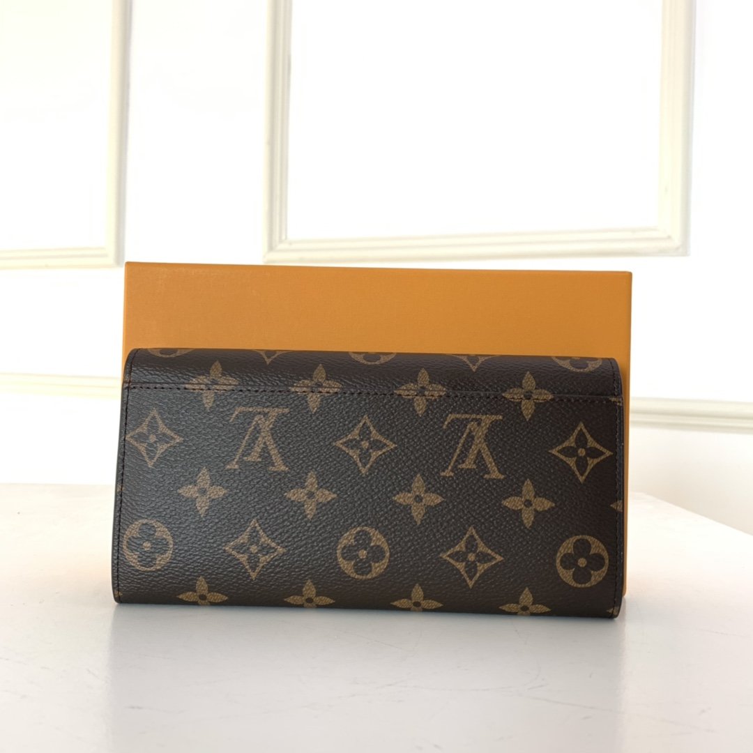 Louis Vuitton SARAH WALLET Monogram canvas Brown High